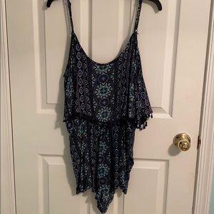 Patterned romper